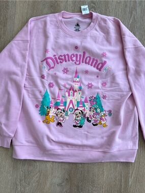 Disney Pink Holiday Sweatshirt